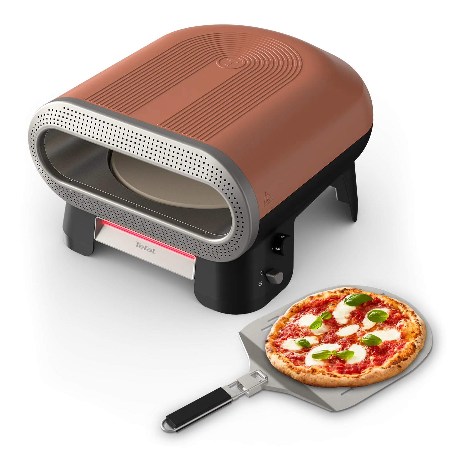 Four à pizza Tefal Pizza Pronto JM600TE0, vue produit sur fond neutre